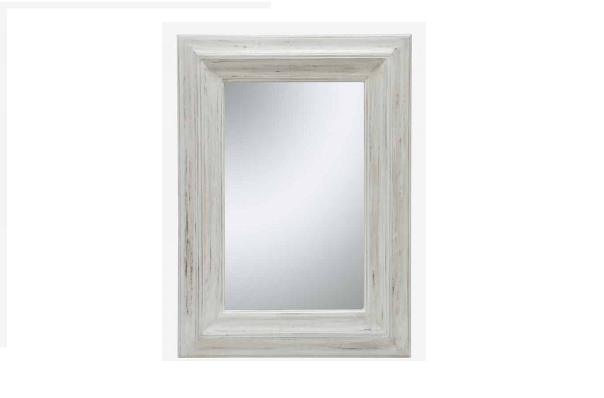 ESPEJO BLANCO ENVEJECIDO Med: 80 x 4 x 110 cm alto (También en color