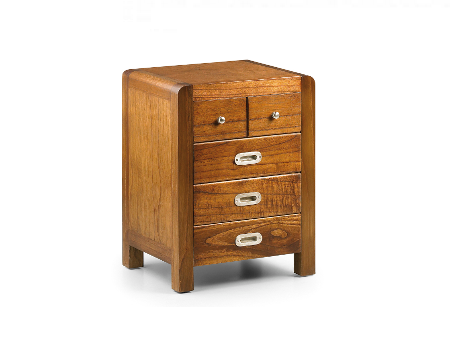 MESILLA 3+2 cajones. Madera de Mindi. Medidas: 45 x 40 x 60 cm alto