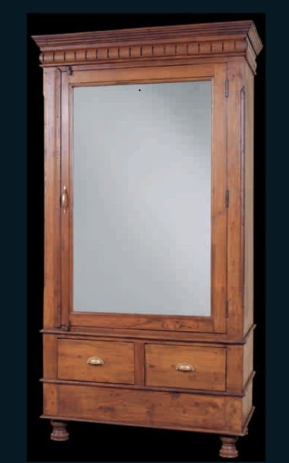 ARMARIO PALISANDRO. MADERA Y ESPEJO