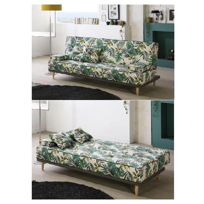 SOFA CAMA tipo clic-clac. Varias telas a elegir.