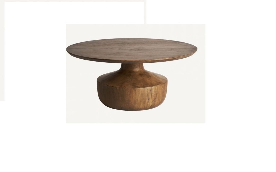 MESA DE CENTRO MADERA DE PINO ESTILO COLONIAL MED: 90 X 90 X 40 CM ALTO