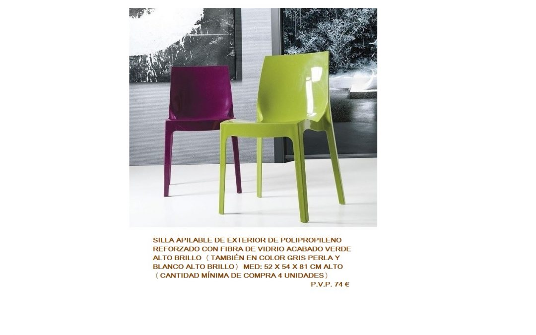 SILLA APILABLE DE EXTERIOR