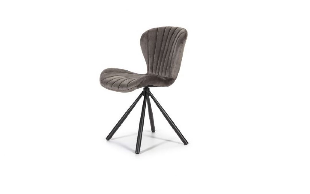 SILLA GIRATORIA TAPIZADA COLORES GRIS OSCURO, AZUL O BEIGE MED: 48 X 60 X 84 CM ALTO (TAMBIÉN FIJA)