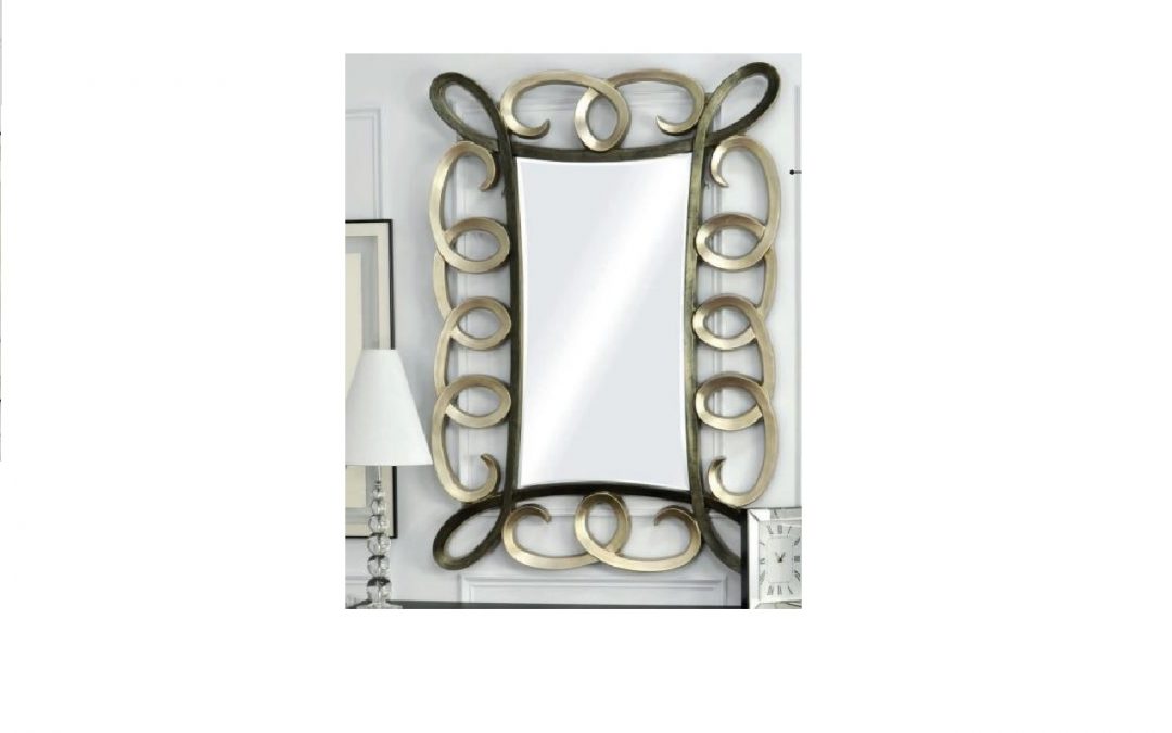 ESPEJO PLATA GREY VENECIANA MED: 101 X 4 X 147 CM ALTO
