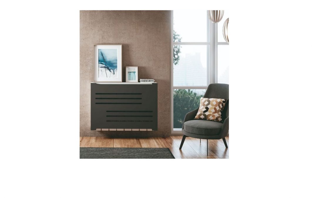 CUBRERADIADOR ESTRUCTURA BLANCO ROTO Y FRENTE LACADO ANTRACITA MED: 80 X 20 X 71 CM ALTO / 100 X 20 X 71 CM ALTO / 120 X 20 X 71 CM ALTO (VARIOS ACABADOS A ELEGIR)