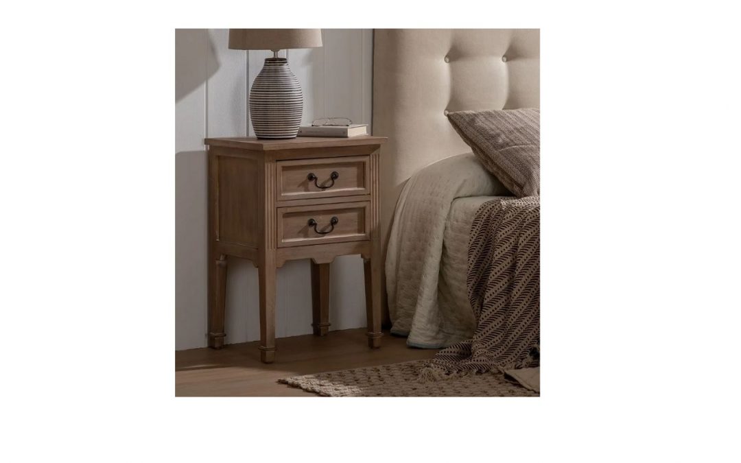 MESITA 2 CAJONES MADERA MED: 50 X 38 X 72 CM ALTO