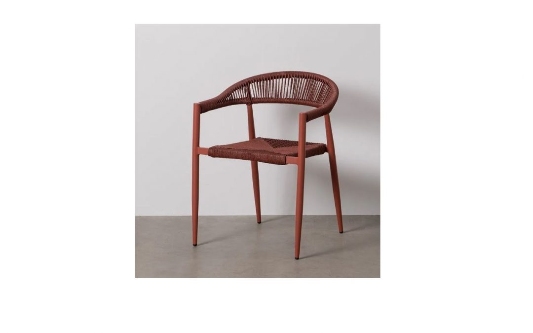 SILLA POLIPROPILENO APILABLE COLOR CALDERA / ALUMÍNIO MED: 57,5 X 56 X 74 CM ALTO