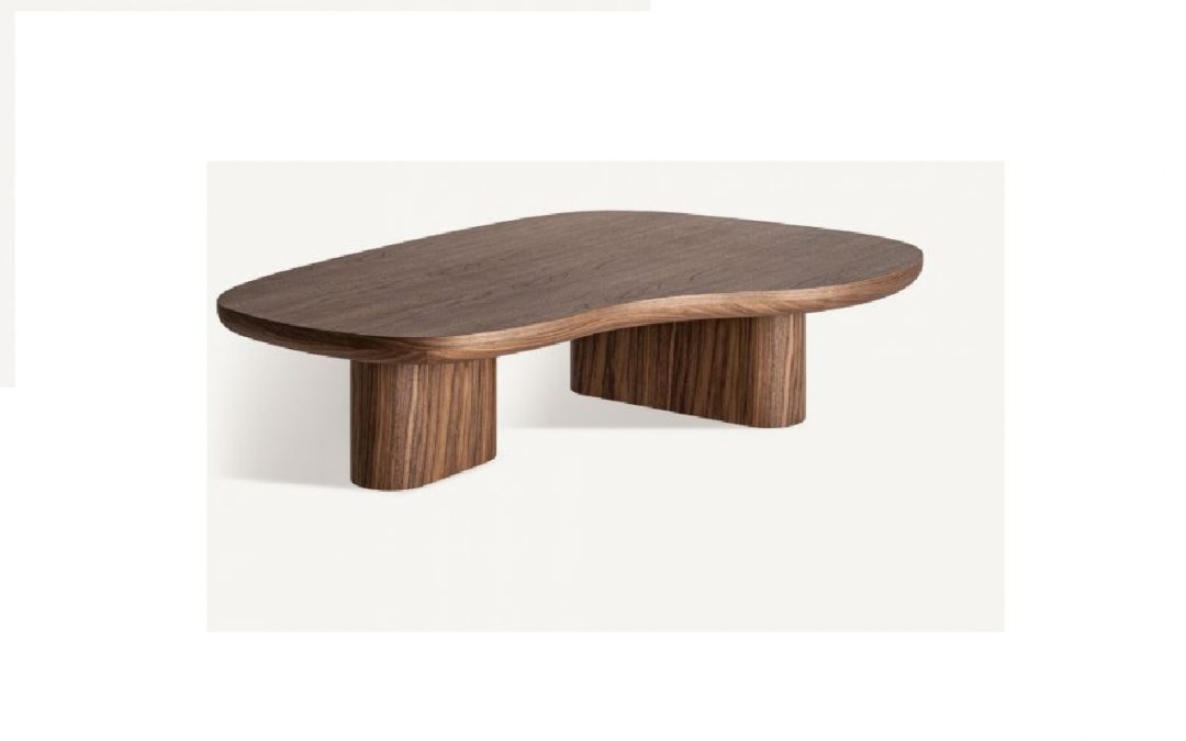 MESA DE CENTRO ESTILO CONTEMPORÁNEO DM COLOR NOGAL MED: 120 X 90 X 30 CM ALTO