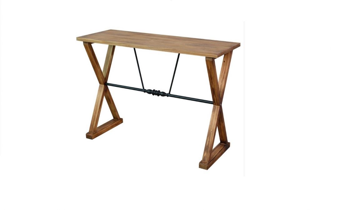 CONSOLA MADERA / METAL MED: 106 X 40 X 76,5 CM ALTO