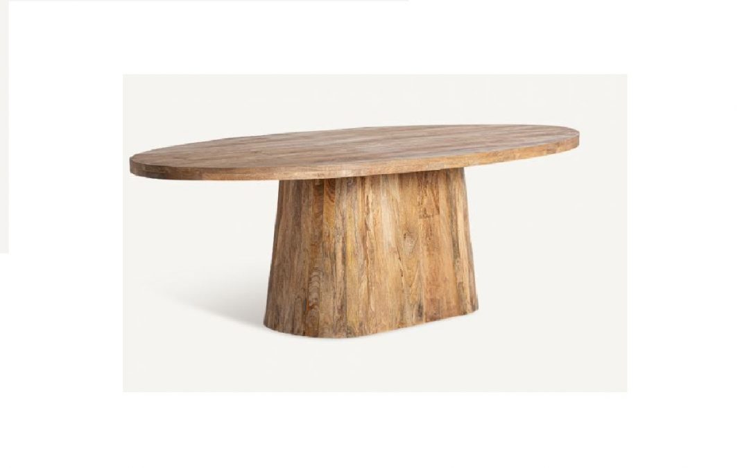 MESA DE COMEDOR ESTILO CONTEMPORÁNEO MADERA DE MANGO MED: 250 X 105 X 78 CM ALTO