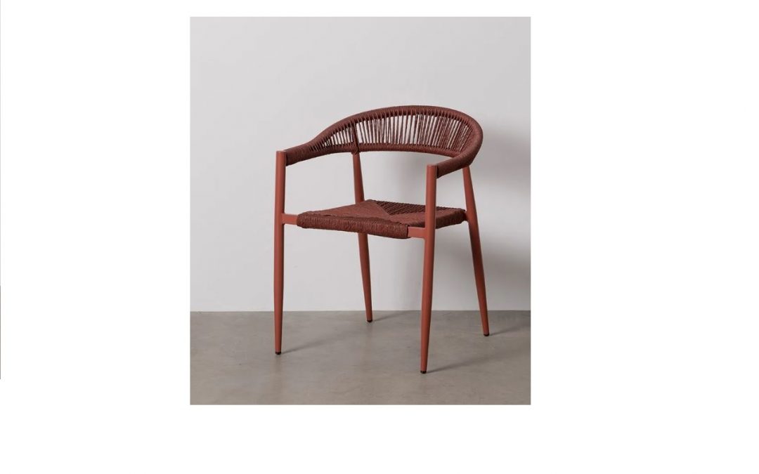 SILLÓN POLIPROPILENO DE EXTERIOR COLOR CALDERA APILABLE MED: 59 X 56,5 X 83 CM ALTO (TAMBIÉN EN COLOR BEIGE)