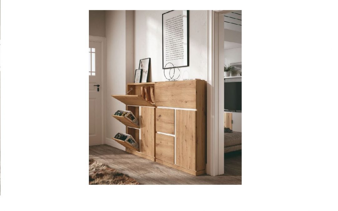 ZAPATERO 4 PUERTAS VARIOS ACABADOS MED: 90 X 18 X 124 CM ALTO