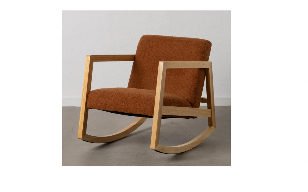 MECEDORA TAPIZADA COLOR MARRÓN Y MADERA MED: 60 X 83 X 72 CM ALTO
