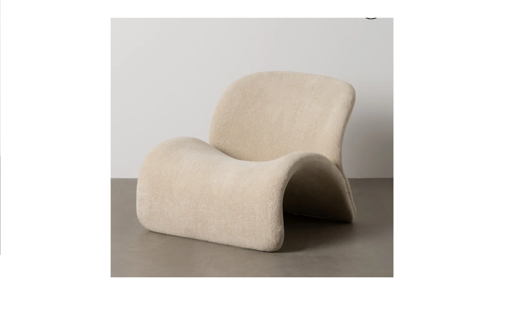 SILLÓN TAPIZADO COLOR BEIGE MED: 78 X 90 X 80 CM ALTO