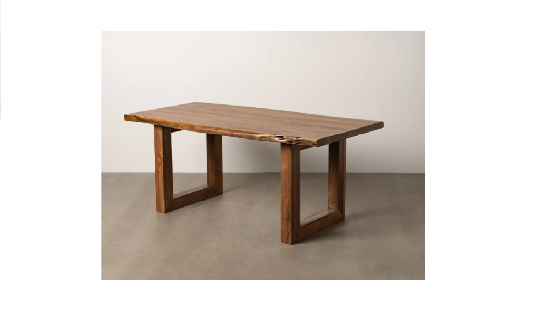 MESA DE COMEDOR MADERA DE ACACIA LATERALES IRREGULARES MED: 180 X 90 X 77 CM ALTO GROSOR DEL TABLERO 5 CM (TAMBIÉN EN MEDIDA DE 240 Y 280 CM)