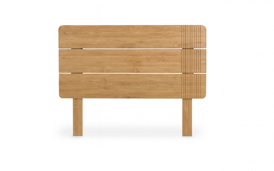 CABECERO MADERA DE TECA MED: 160 X 5 X 130 CM ALTO