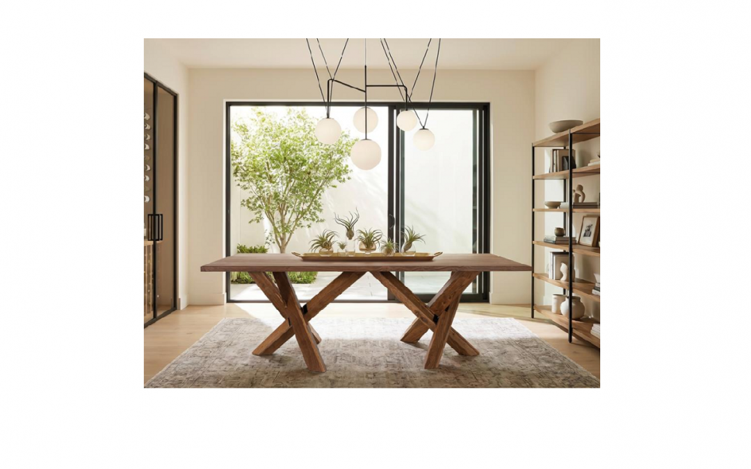 MESA DE COMEDOR FIJA MADERA DE ACACIA MED: 240 X 121 X 73 CM ALTO