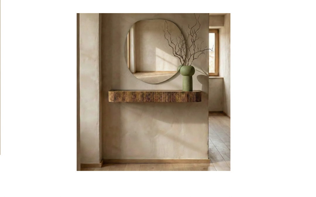 CONSOLA DE COLGAR MADERA DE MANGO MED: 75 X 15 X 7,5 CM ALTO