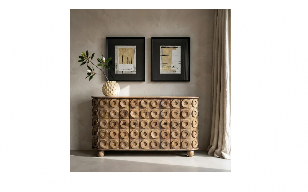 APARADOR 3 PUERTAS MADERA DE MANGO MED: 147 X 42 X 76 CM ALTO