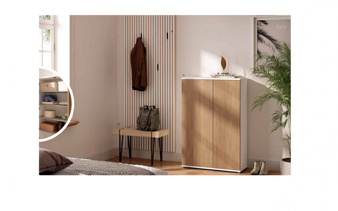 ZAPATERO 2 PUERTAS MED: 79 X 34 X 120 CM ALTO VARIOS ACABADOS A ELEGIR