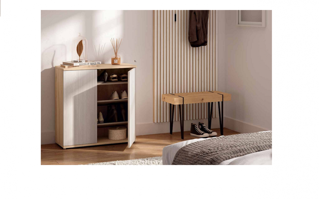 ZAPATERO 2 PUERTAS MED: 90 X 34 X 86 CM ALTO (TAMBIÉN EN MED: 48 X 34 X 120 CM ALTO) VARIOS ACABADOS A ELEGIR