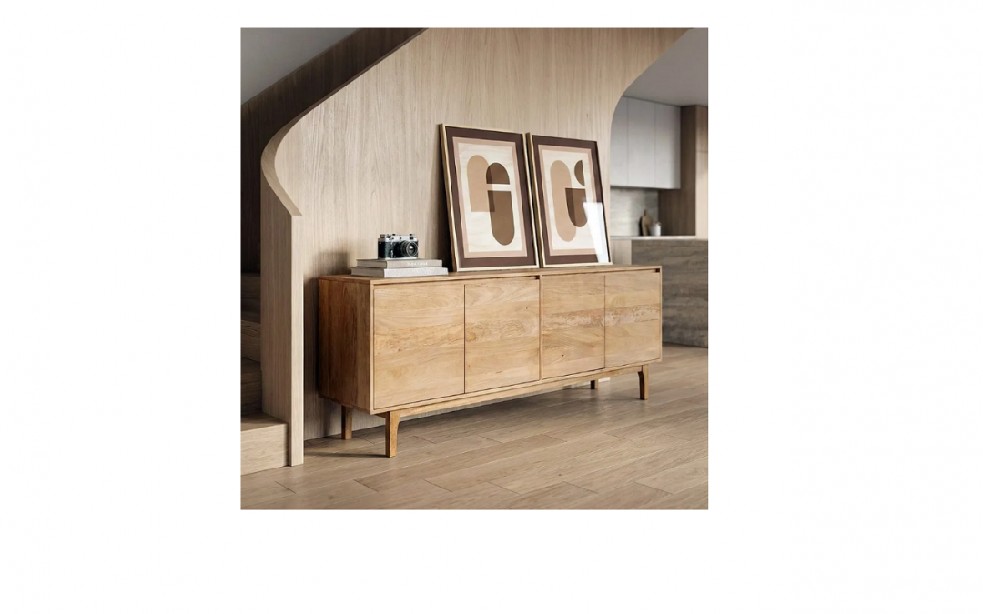 APARADOR MADERA DE MANGO 4 PUERTAS MED: 200 X 45 X 76CM ALTO