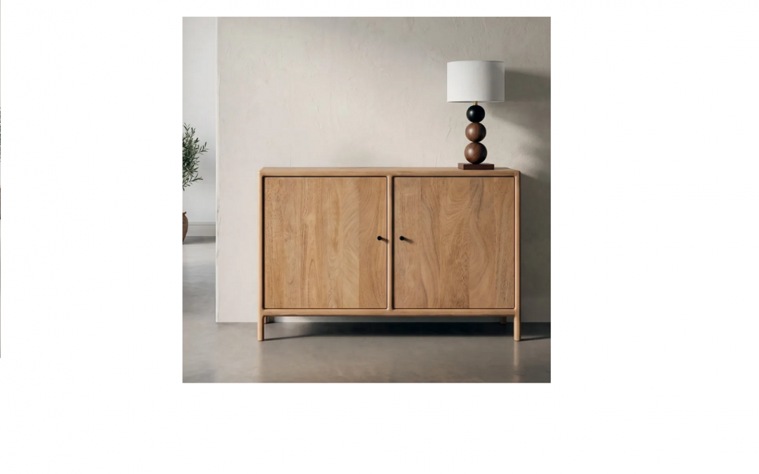 APARADOR 2 PUERTAS MADERA DE MANGO MED: 110 X 40 X 80 CM ALTO