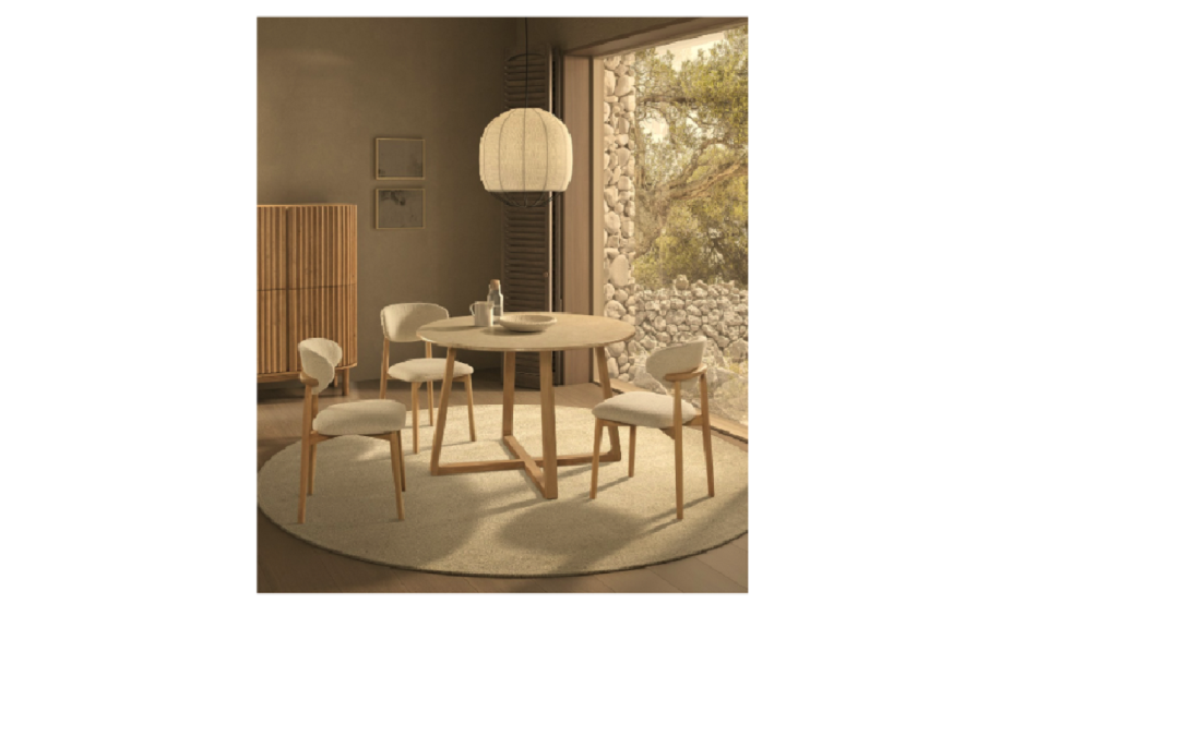 MESA DE COMEDOR FIJA CON TAPA DE MÁRMOL Y PATAS MADERA MACIZA MED: 120 X 120 X 75 CM ALTO